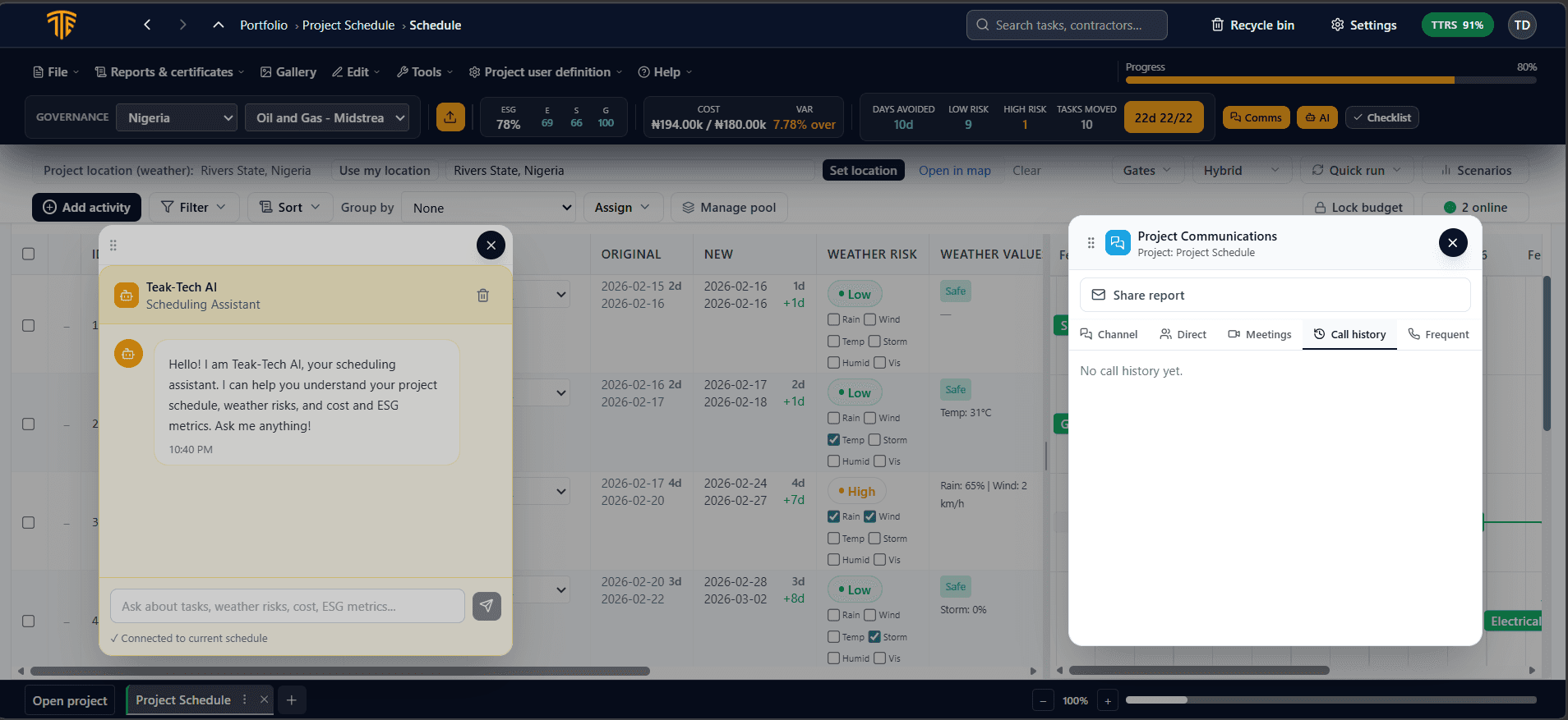 Comms and AI assistant